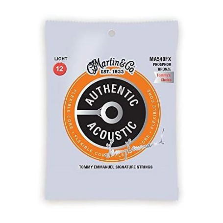 CUERDAS DE ACÚSTICA MARTIN MA540FX FLEXIBLE CORE PHOSPHOR BRONZE 12-54