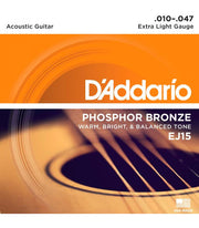 D'addario Planet Waves EJ15 Jueg.Acustica 10-47