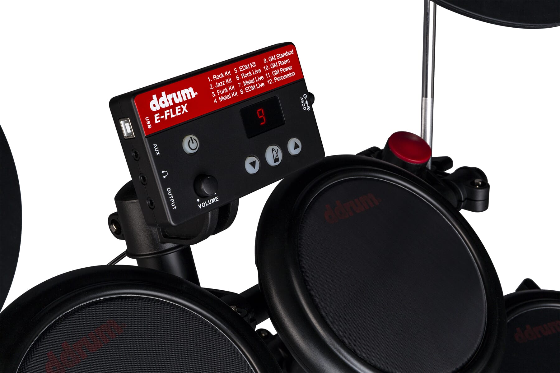 DDRUM KIT DD E FLEX BLACK RED