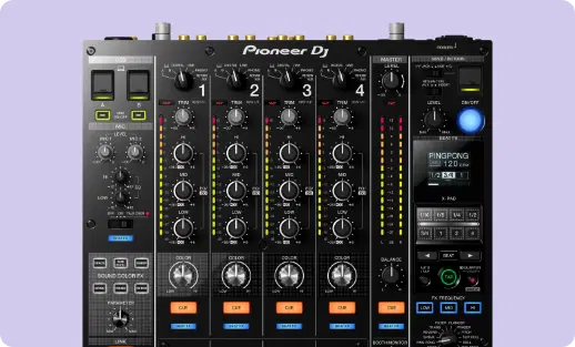 Mesa de mistura de DJ