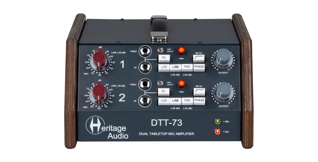HERITAGE AUDIO DTT73 Stereo Mic Preamp DI in Table