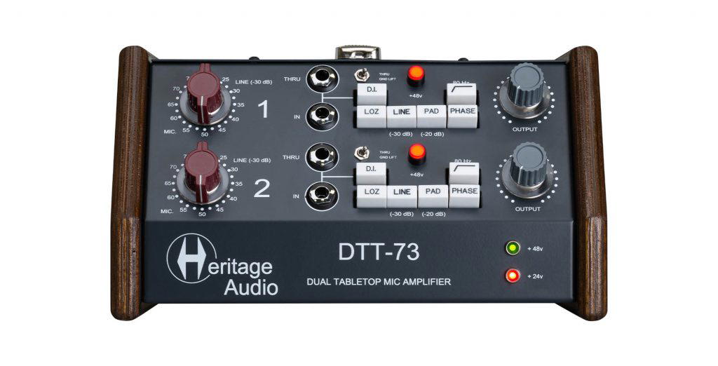 HERITAGE AUDIO DTT73 Stereo Mic Preamp DI in Table