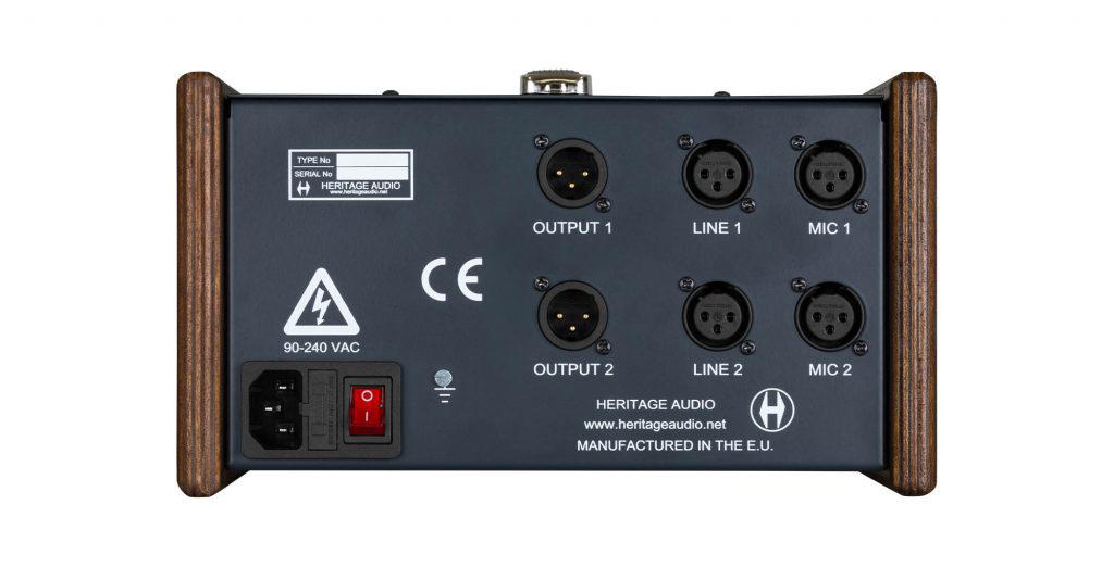 HERITAGE AUDIO DTT73 Stereo Mic Preamp DI in Table