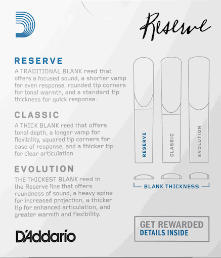 DAddario Woodwinds Reserve Clarinet Sib 3.0