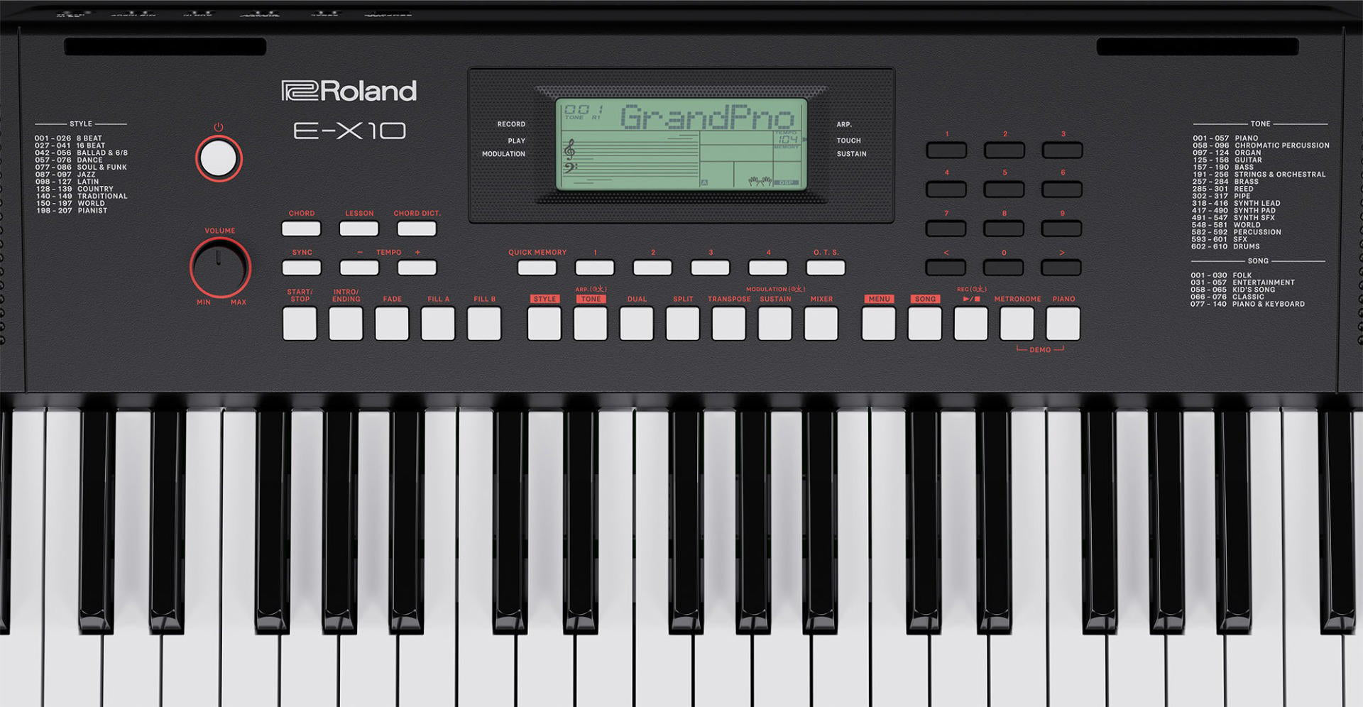 Roland Portable Keyboard E-X10