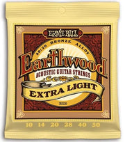 Ernie Ball Juego Acústica Earthwood Bz. Extra Light 10-50
