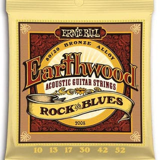 Ernie Ball Juego Acústica Earthwood Bz. Rock & Blues 10-52