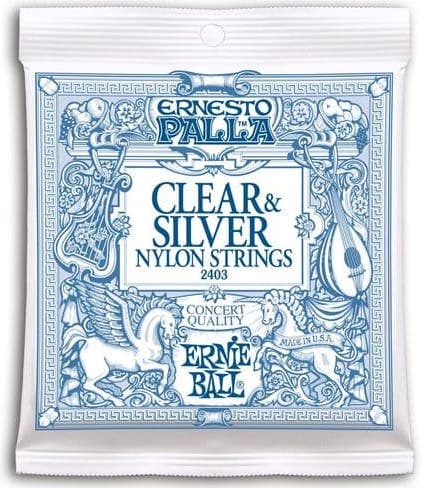 Ernie Ball Set Nylen Clear & Silver Ernesto Palla