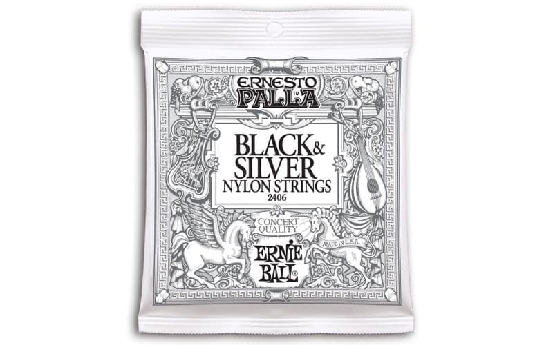 Ernie Ball Set Nylon Black & Silver Ernesto Palla