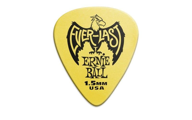 Ernie Ball Púas Everlast 1,5mm Amarillas 12u