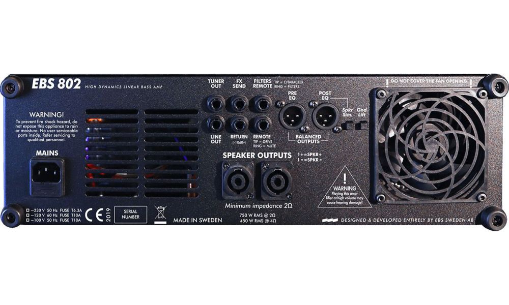 EBS AMPLIFICADOR BAJO CABEZAL 802 - 750W
