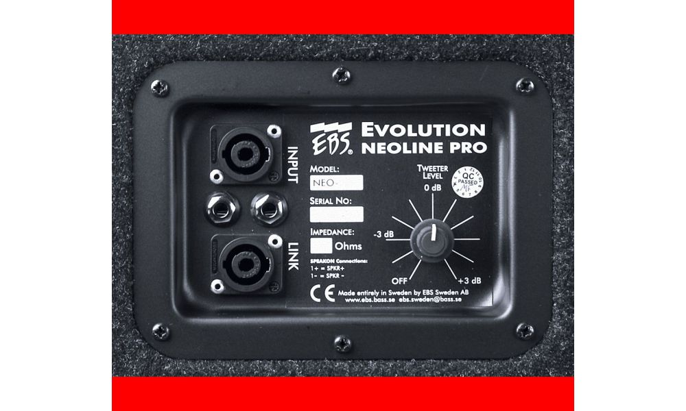 EBS PANTALLA BAJO NEO 8x10" Tweeter 4O - 2000W