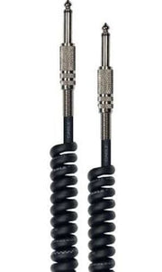 Yellow Cable de instrumento 6m jack espiral rizado