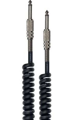 Yellow Cable de instrumento 6m jack espiral rizado