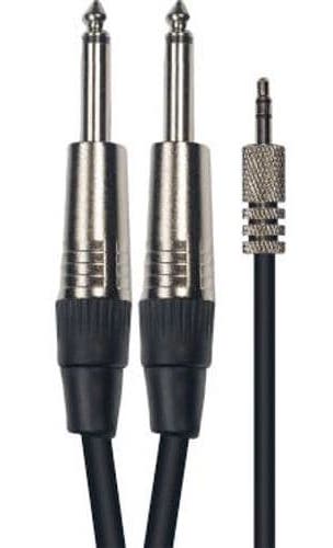 Yellow Cable de 3 m. Mini jack stereo macho a 2 jack mono a jack macho
