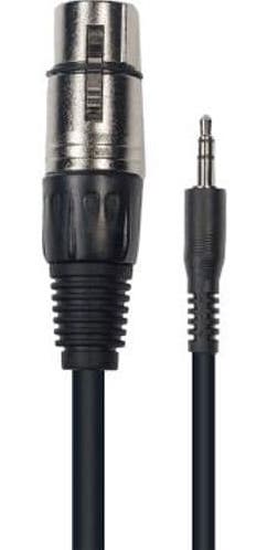 Yellow Cable Cable de 3 metros de largo. Mini jack stereo macho a XLR hembra