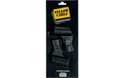 Yellow Cable Microphone Clip 28mm 2-Pack
