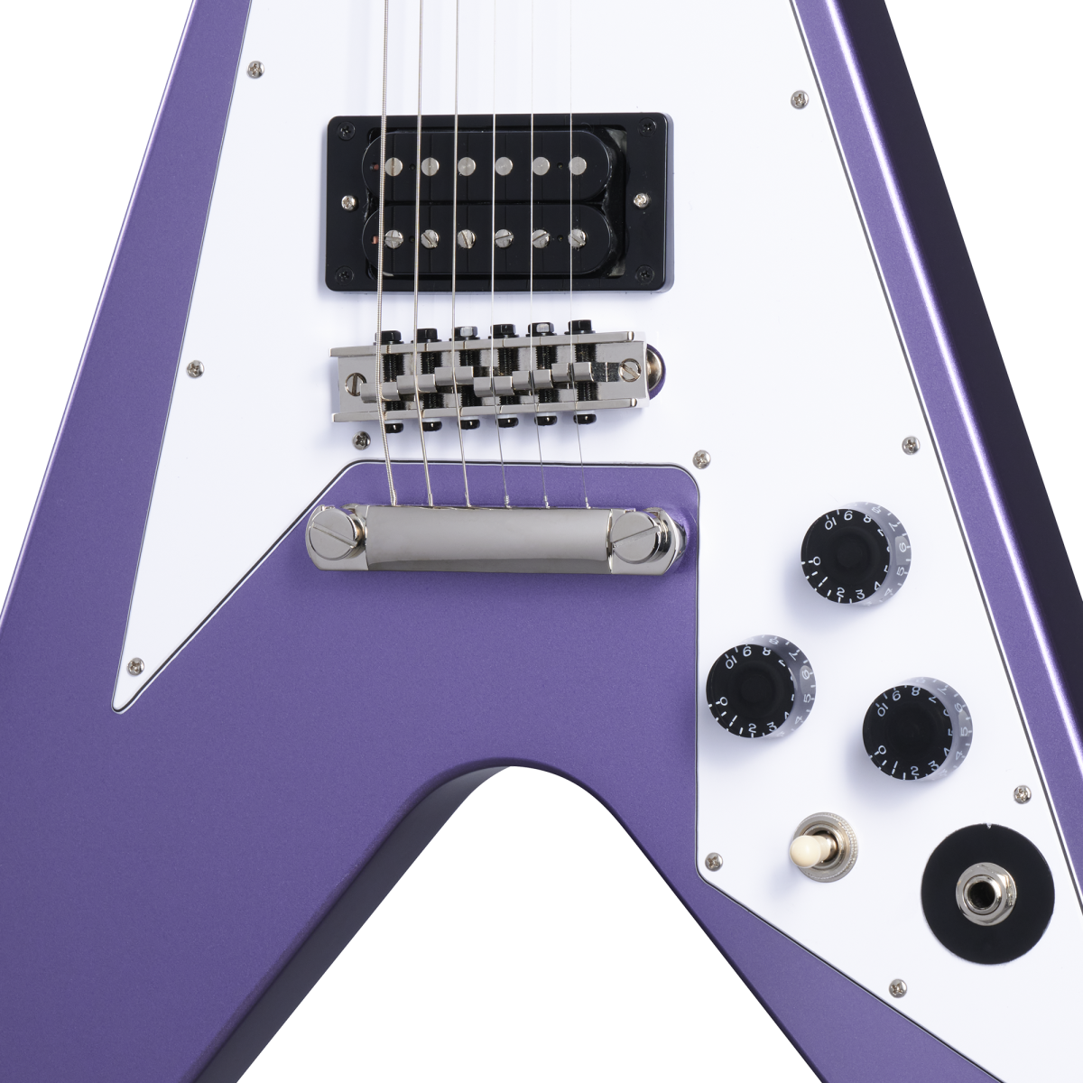 EPIPHONE KIRK HAMMET 1979 FLYING V PURPLE METALLIC