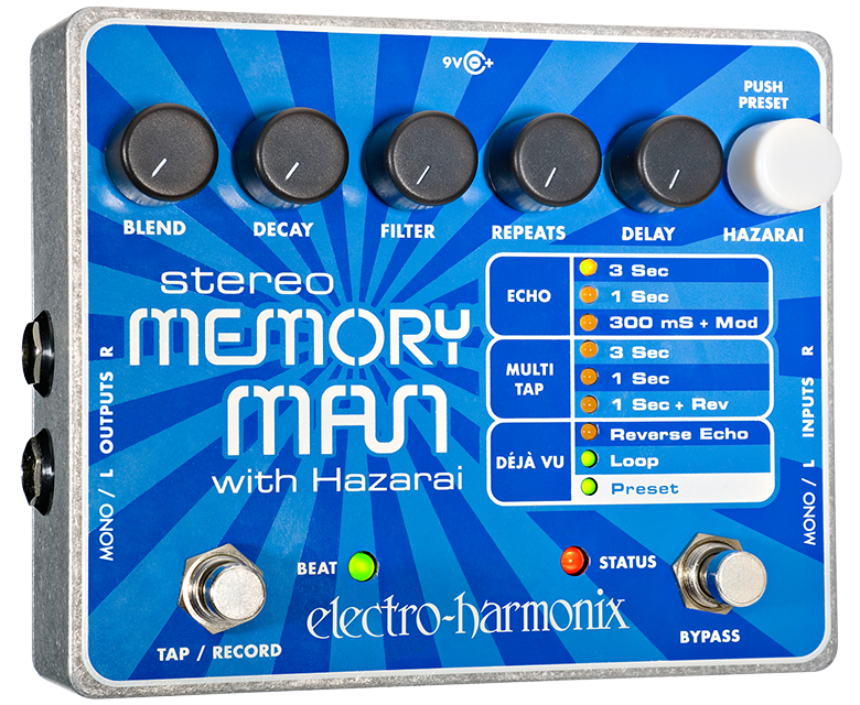 Electro Harmonix Stereo Memory Man with Hazarai 