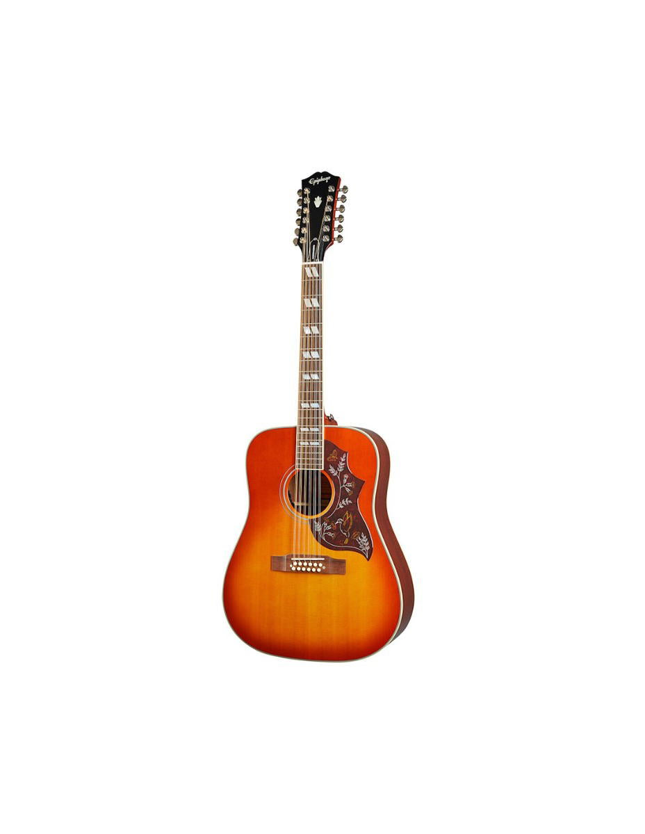 EPIPHONE HUMMINGBIRD 12C FISHMAN AGED CHERRY SUNB