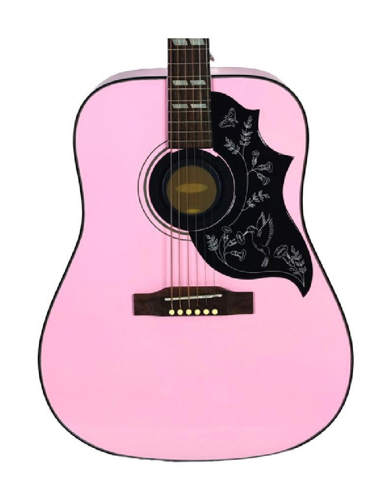 EPIPHONE HUMMINGBIRD STUDIO SOLID TOP PINK