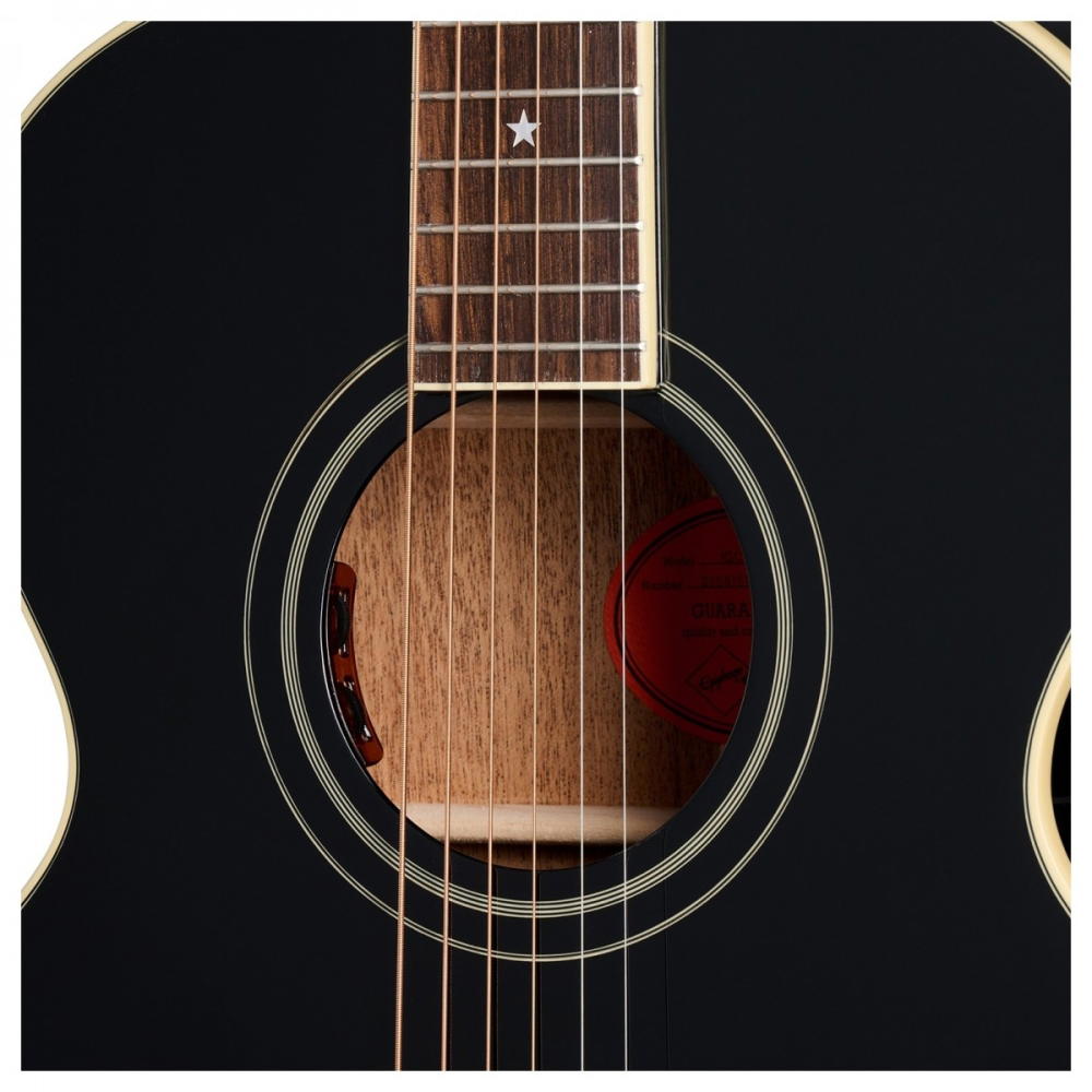 EPIPHONE J-180 LS EBONY CON ESTUCHE