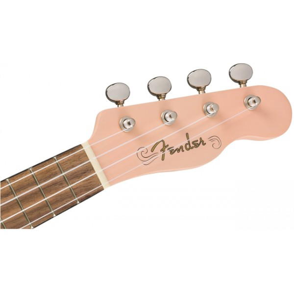 FENDER UKELELE VENICE SOPRANO SHELL PINK WN