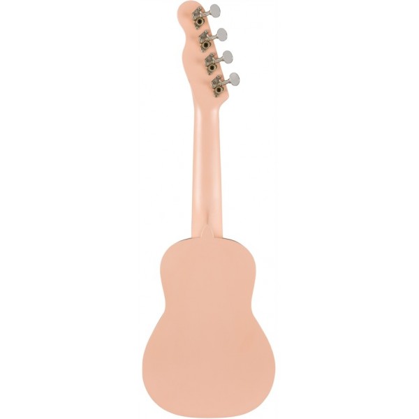 FENDER UKELELE VENICE SOPRANO SHELL PINK WN