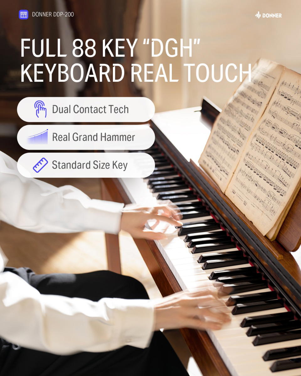 DONNER DDP-200 Piano Digital con mueble