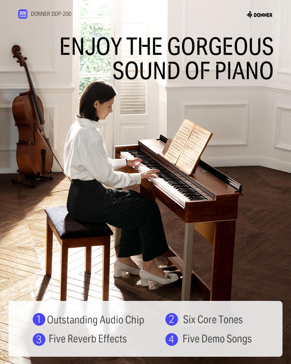 DONNER DDP-200 Piano Digital con mueble