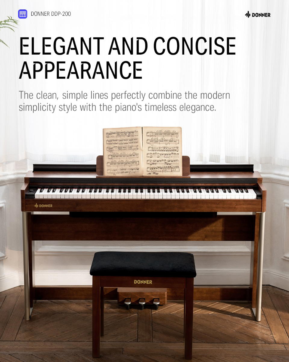 DONNER DDP-200 Piano Digital con mueble