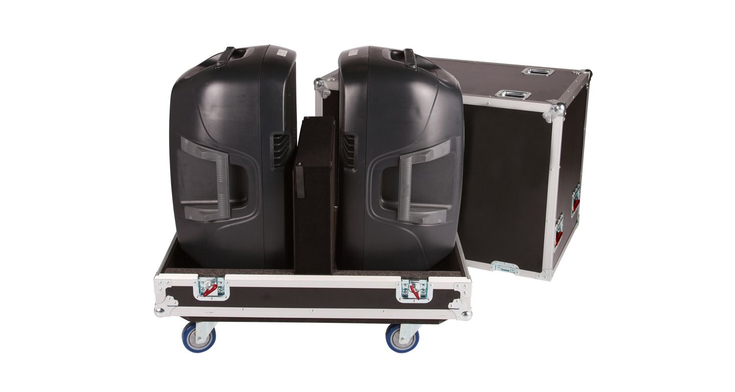 Gator G-TOURSPKR-2K8 Flightcase de la Serie G-Tour para 2 Altavoces QSC K8 y Similares