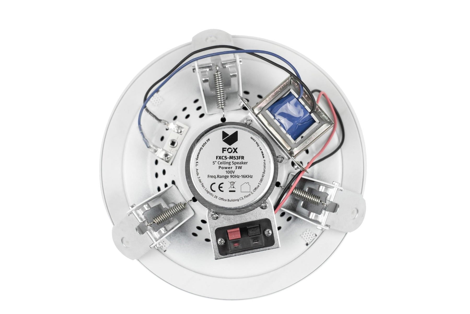 FOX FXCSM53FR Altavoz de techo 5" blanco