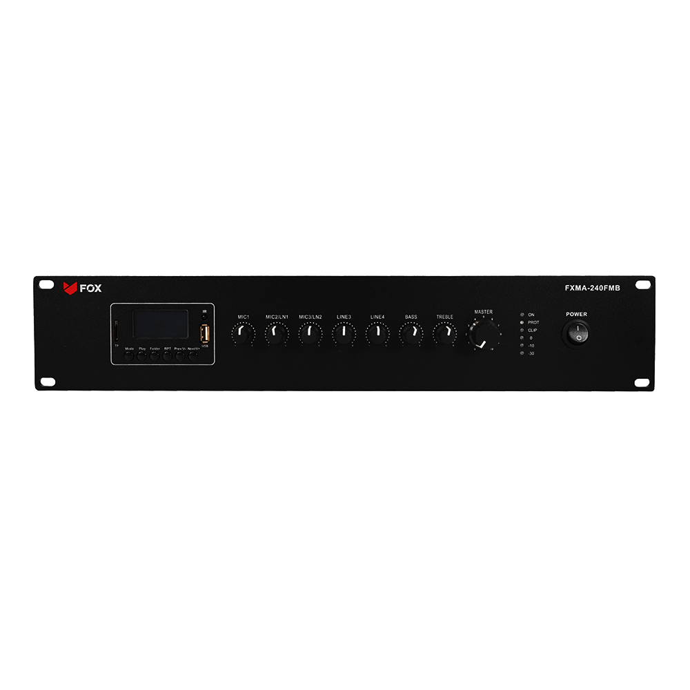 FOX FXMA-240FMB Amplificador mezclador FMBT 240W
