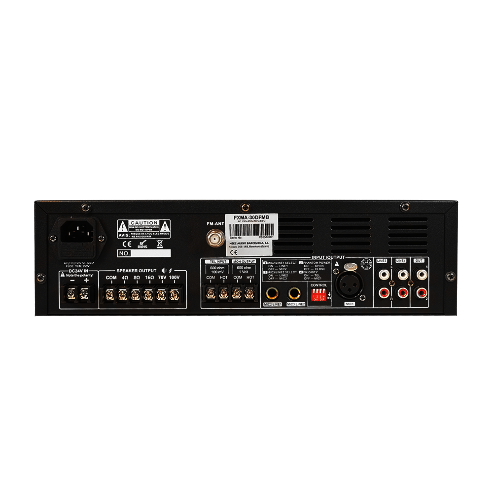 FOX FXMA-30DFMB Amplificador mezclador DFMBT 30W