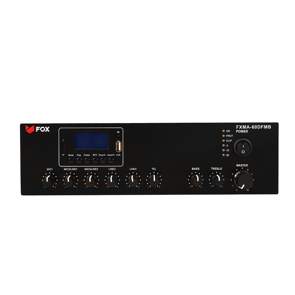 FOX FXMA-60DFMB Amplificador mezclador DFMBT 60W