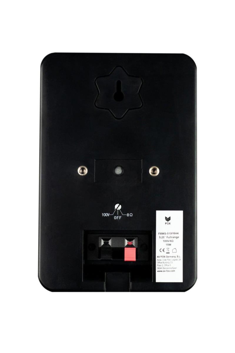 FOX FXWS-510FRHK Altavoz de pared 5" negro
