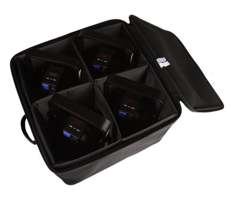 GATOR Funda con ruedas para x4 Luz Par 64
