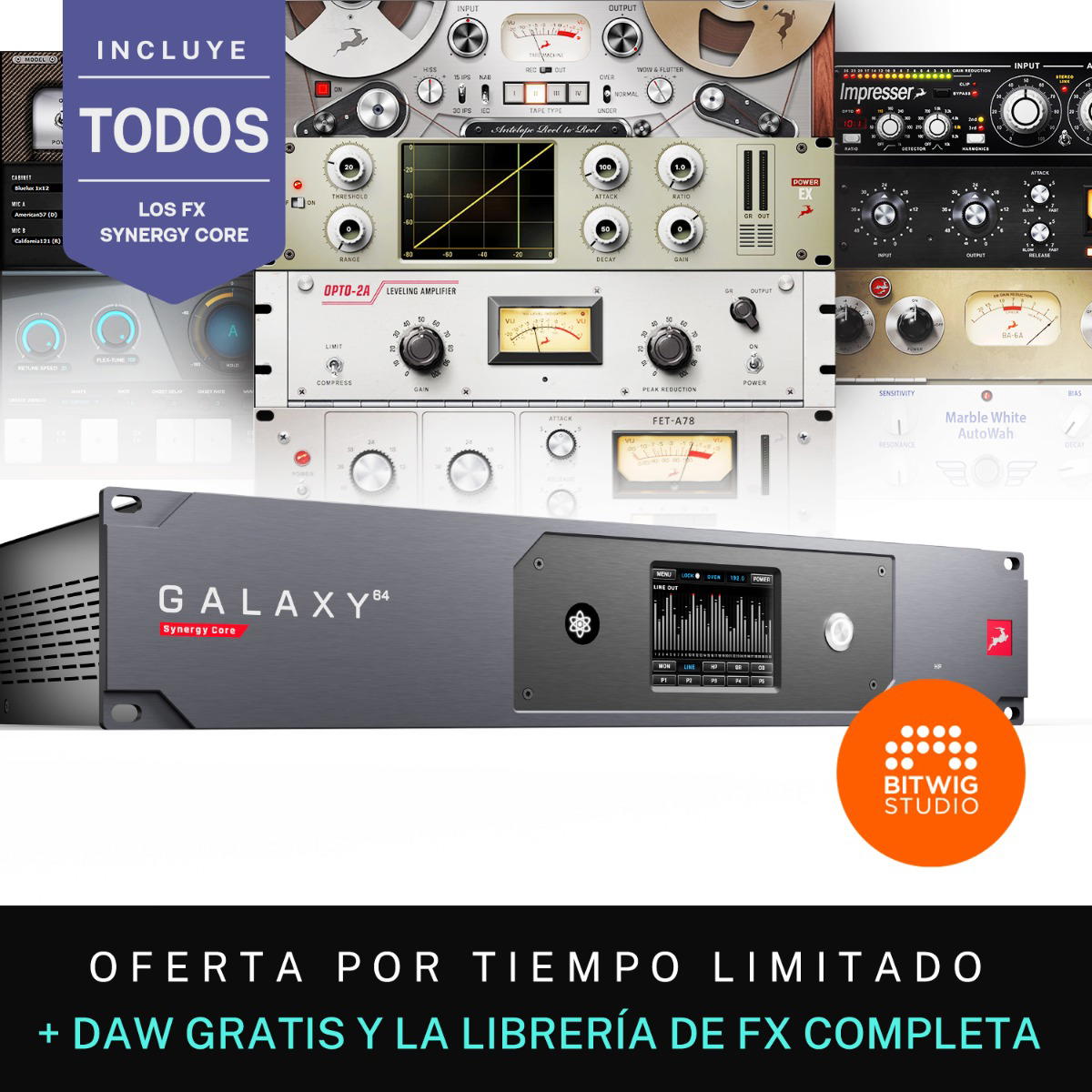Antelope Galaxy 64 Synergy Core + Librería completa de FX Antelope