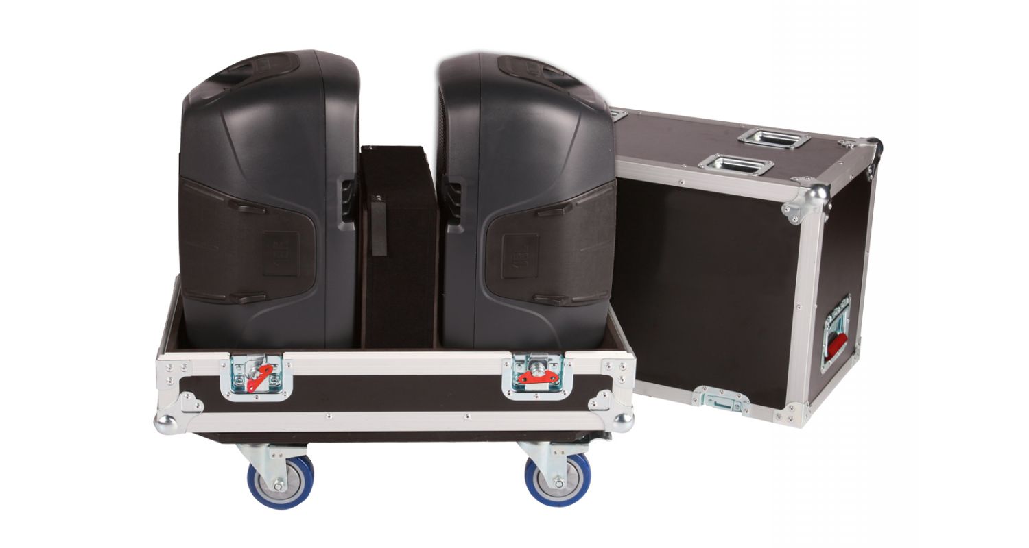 Gator G-TOURSPKR-2K10 Flightcase de la Serie G-Tour para 2 Altavoces QSC K10 y Similares