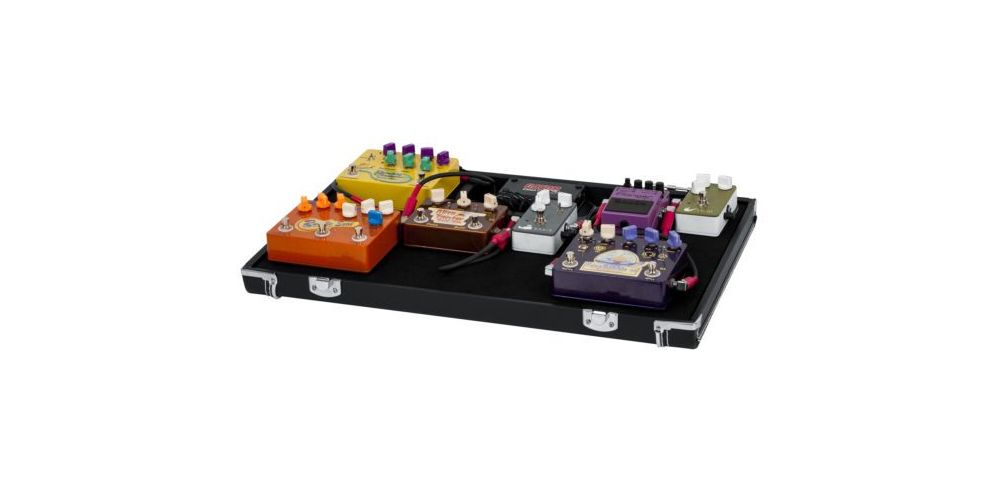 Gator GW-GIGBOXJR Estuche 2 en 1, Pedalboard 21.5" x 15" y 3 Guitarras