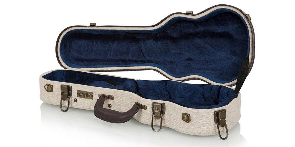 Gator GW-JM-UKE-SOP Estuche Rígido para Ukelele Tipo Soprano Color Beige