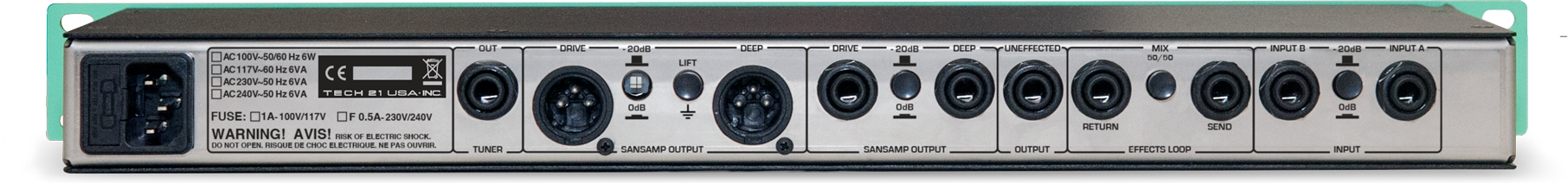 tech 21 Geddy Lee Signature Sansamp DI-2112