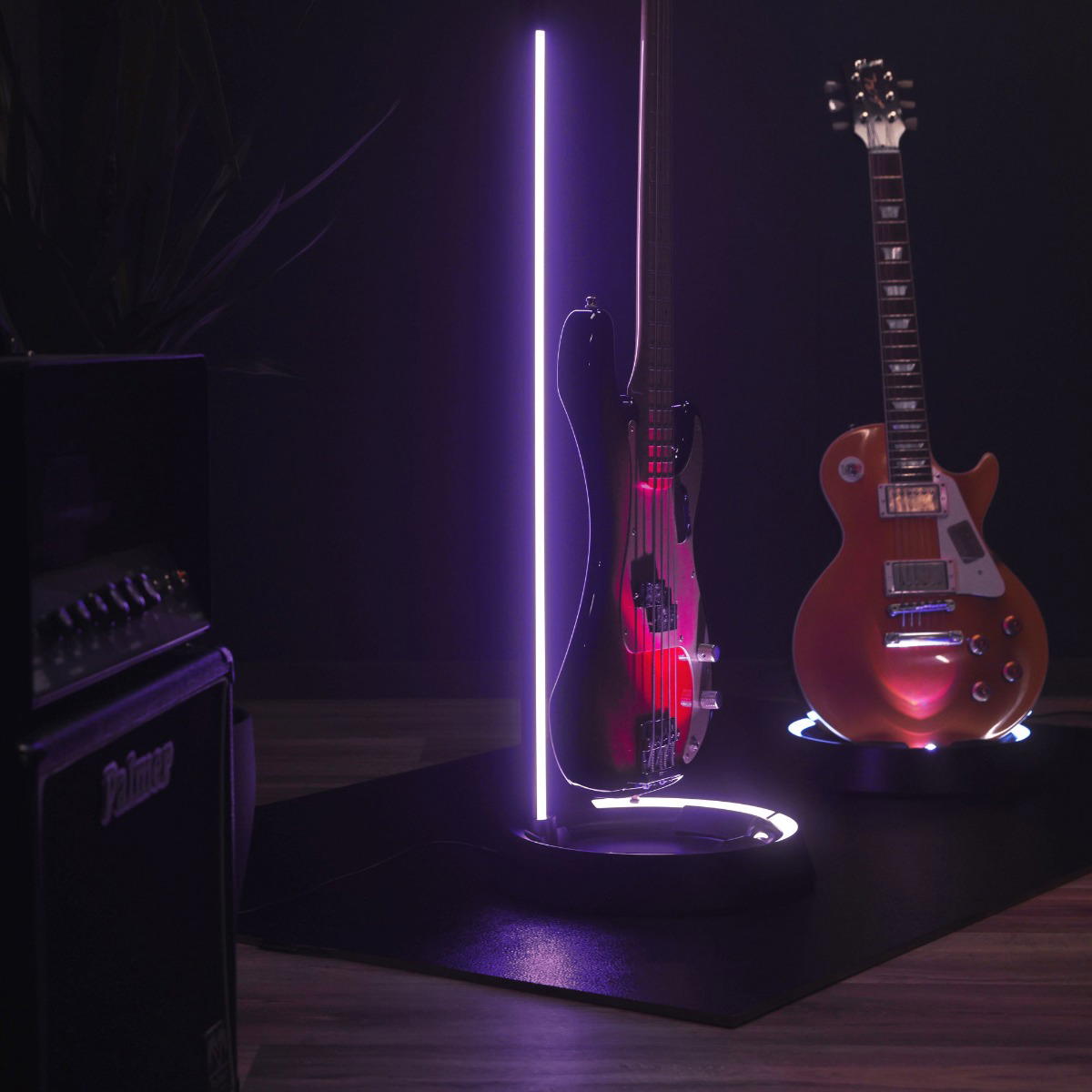 Gravity GS LS 01 NH B Soporte Guitarra Luminoso
