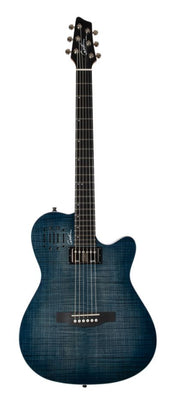 GODIN A6 Ultra Denim Blue Flame With Bag Guitarra electroacústica