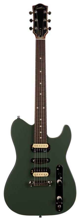 GODIN Radium Matte Green Guitarra eléctrica