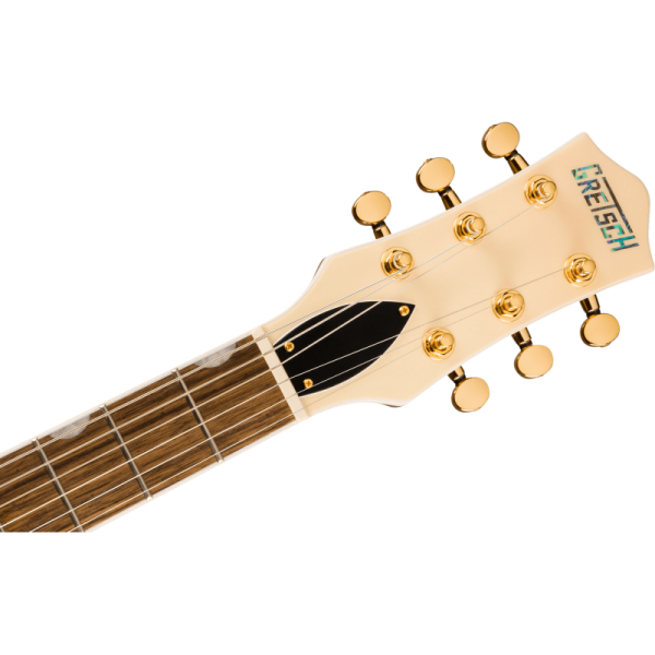 GRETSCH ELECTROMATIC PRISTINE LTD JET SINGLE-CUT BIGSBY WHITE GOLD