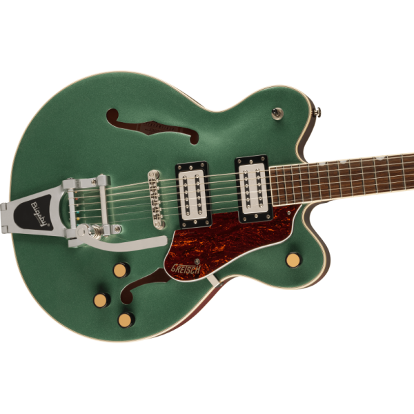GRETSCH G2622T STREAMLINER CENTER BLOCK DOUBLE-CUT BIGSBY STEEL OLIVE