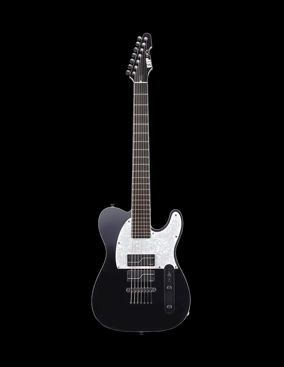 ESP STEF-T7B - BLACK -7 CUERDAS CON ESTUCHE