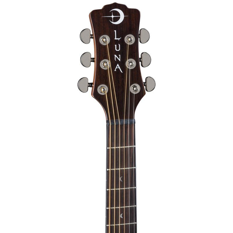Luna Gypsy Quilt Ash A/E A/E Gloss Natural Guitarra electroacústica